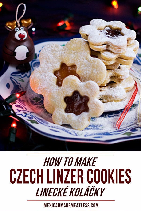 Czech Linzer Cookies Recipe | #lineckekolacky #linzercookies #buttercookies #Czech