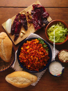 Pambazo Ingredients | Easy Mexican torta filled with chorizo con papas
