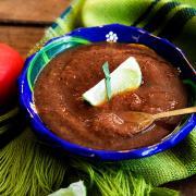 Salsa roja made with Tomatoes and Chiles de Arbol: Perfect for topping, dipping or cooking with! | #vegan #salsaroja #salsas #chilesdearbol #chipsandsalsa