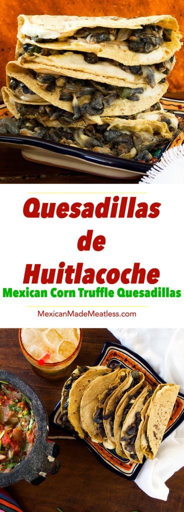 Corn Truffle Quesadillas with Chunky Salsa | A perfect lunch and introduction to huitlacoche.