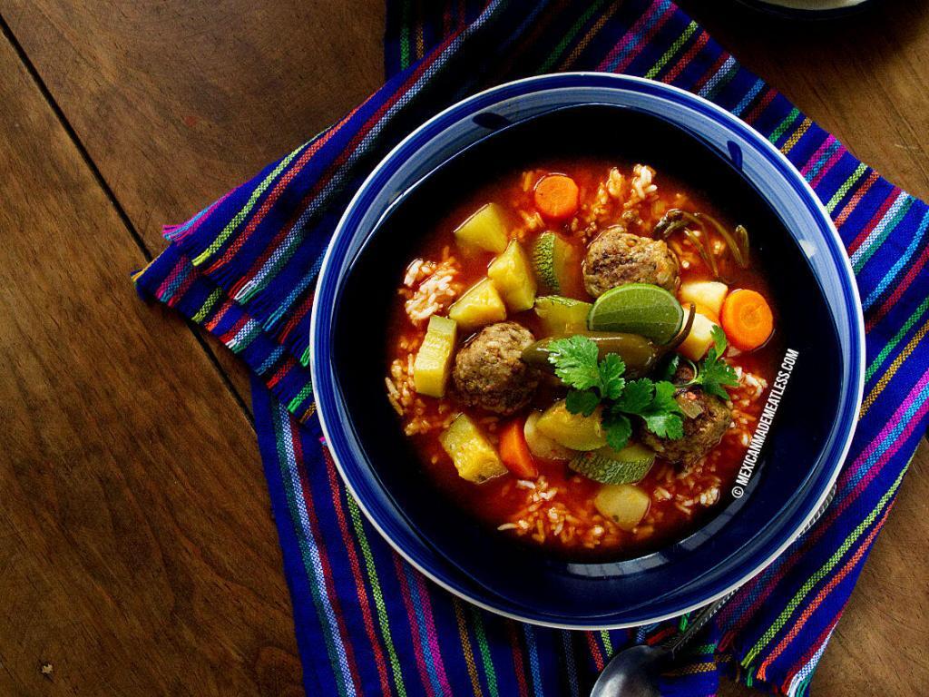 How to Make Mexican Albondigas Soup | Vegetarian & Soy Free (Albondigas en Caldillo)