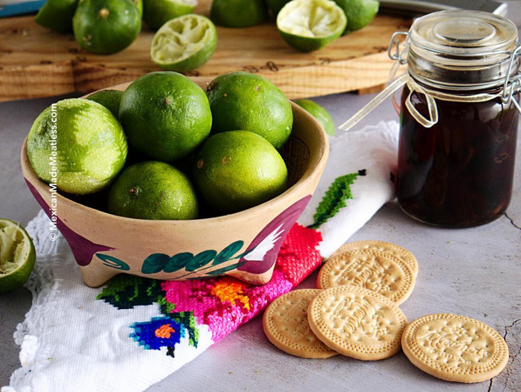 Mexican key limes and pure Mexican Vanilla
