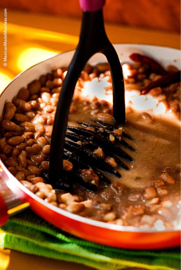 How to Mash Whole Beans to Make Refried Beans