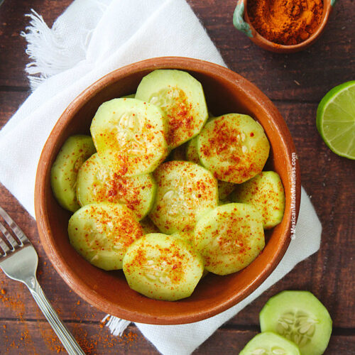 Easy Mexican Cucumbers with Chili and Lime (Snack Recipe)