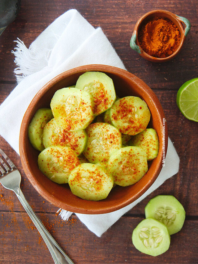 Easy Mexican Cucumber Recipe (Snack Made With Chili And Lime) | Mexican ...