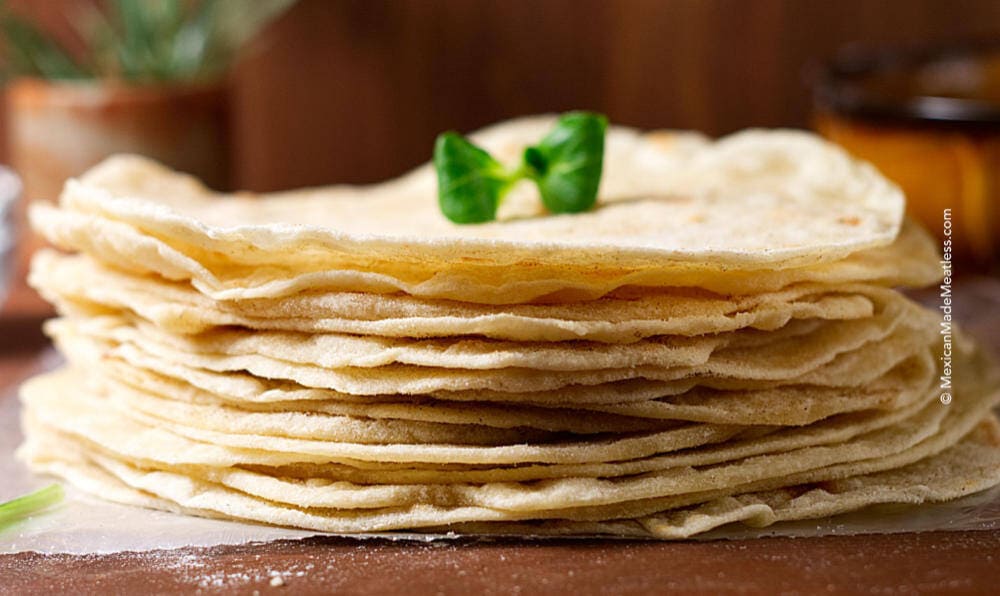 How to make soft, delicious and vegan flour tortillas.