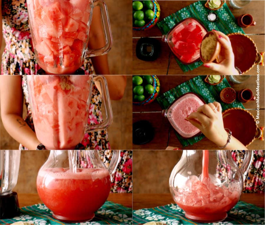 How to make Mexican watermelon agua fresca.