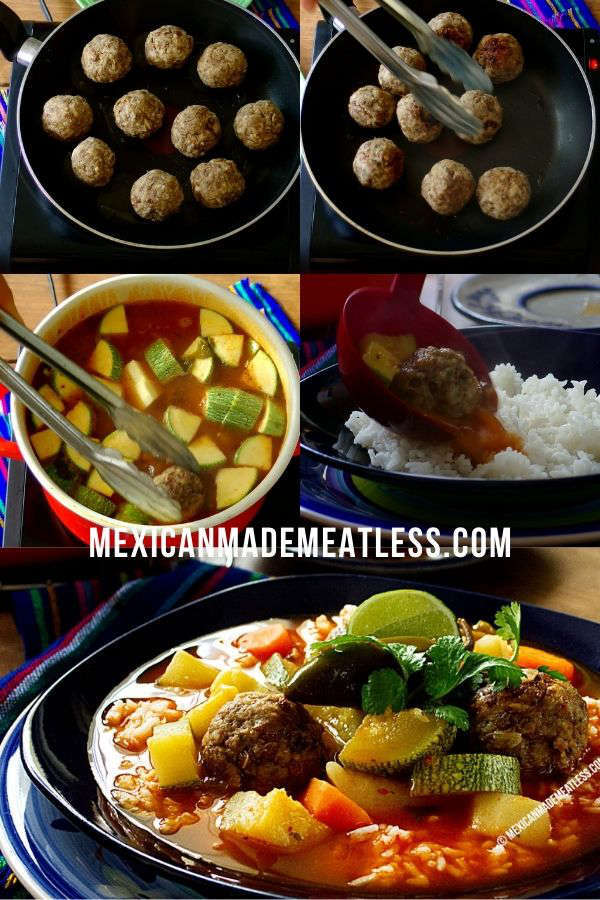 How to make Mexican meatball soup