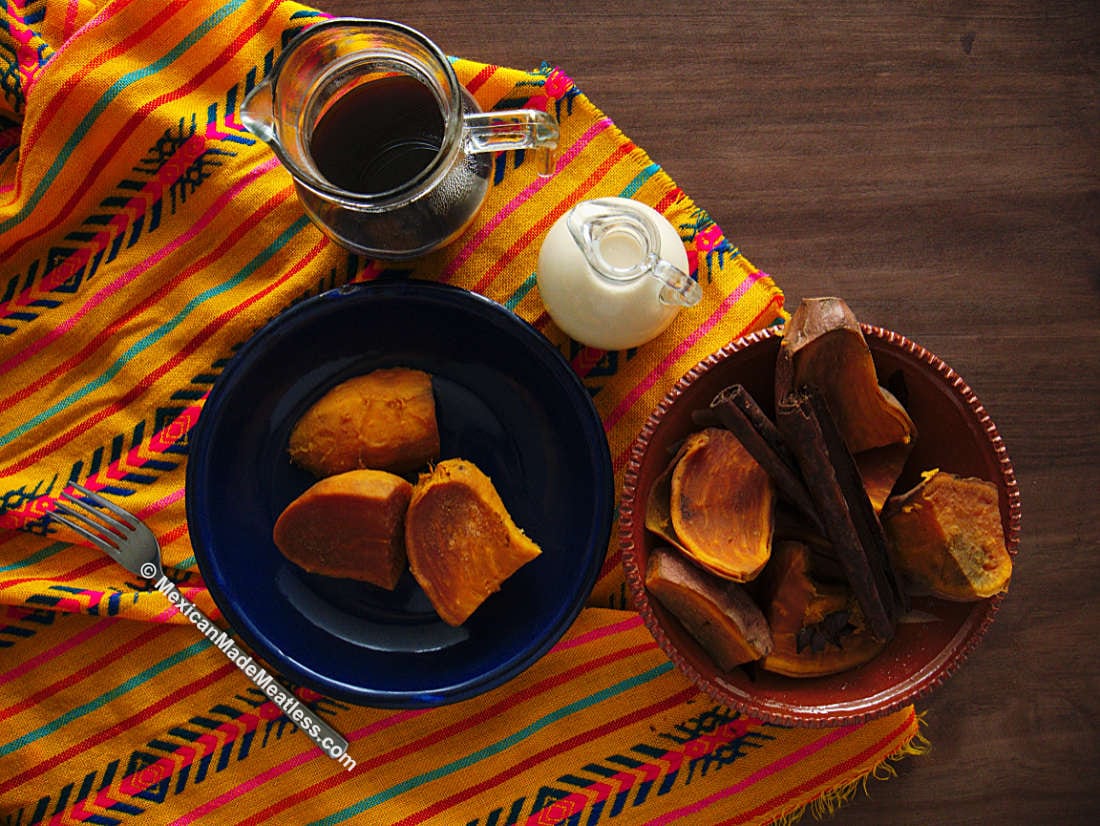 Mexican Sweet Potatoes | Camotes Enmielados | Mexican Made Meatless™