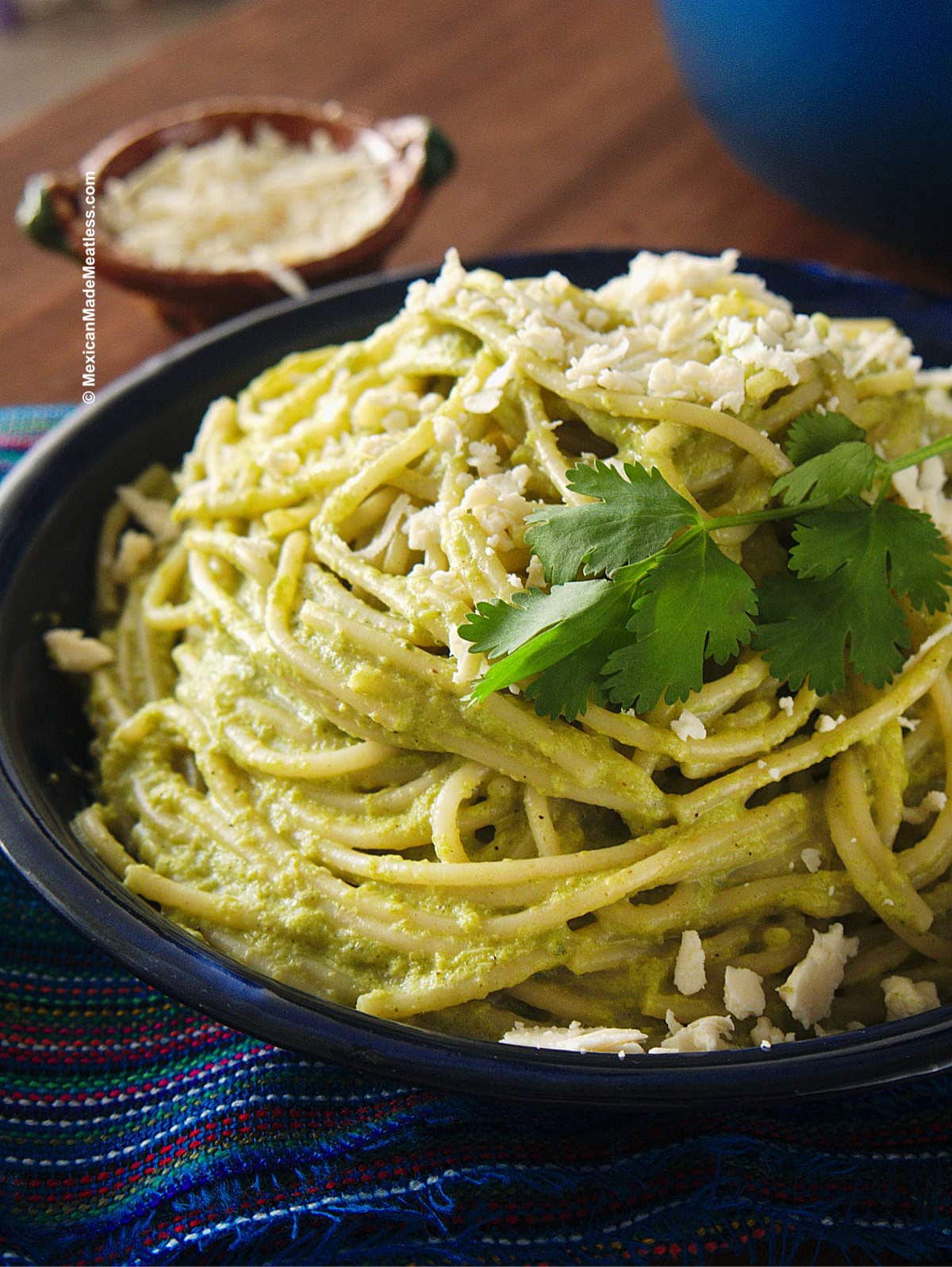 Espagueti Verde (Creamy Poblano Spaghetti)