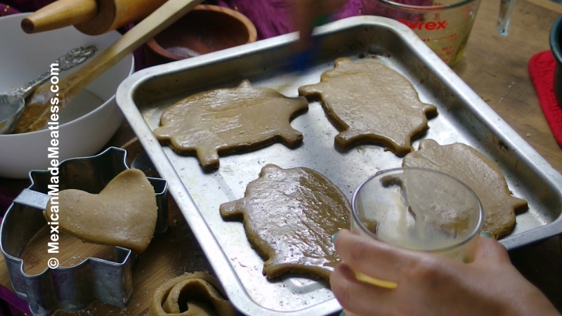 Mexican piggy shaped cookies