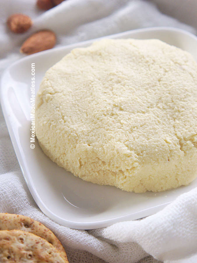 Vegan Cotija Cheese or Almond Cheese with Mexican Touch