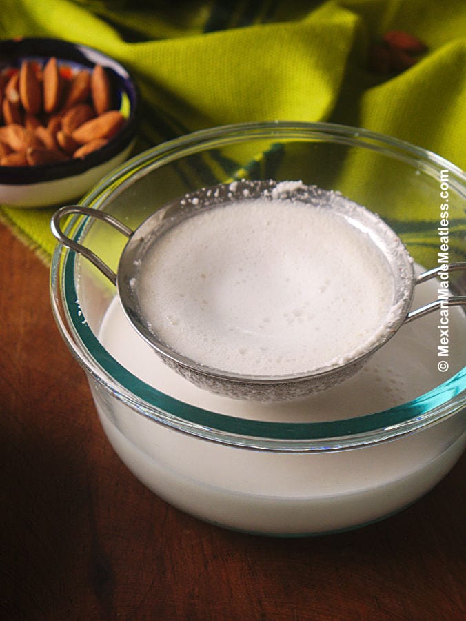 How to Strain Almond Milk to Make Vegan Sour cream