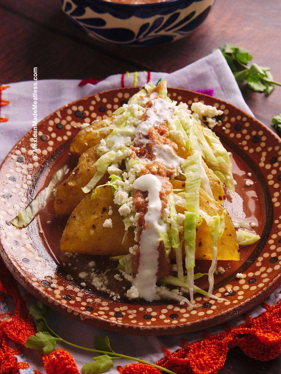 Tacos de Papa Dorados (Easy Crispy Potato Tacos)