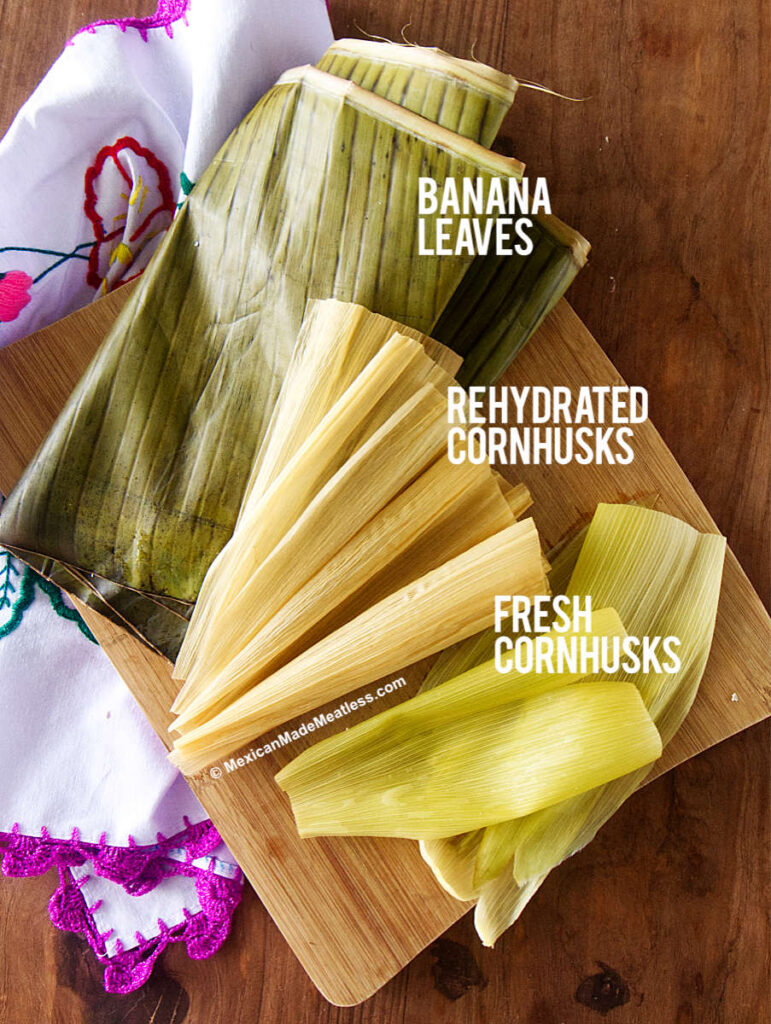Different Types of Wrappers for Tamales