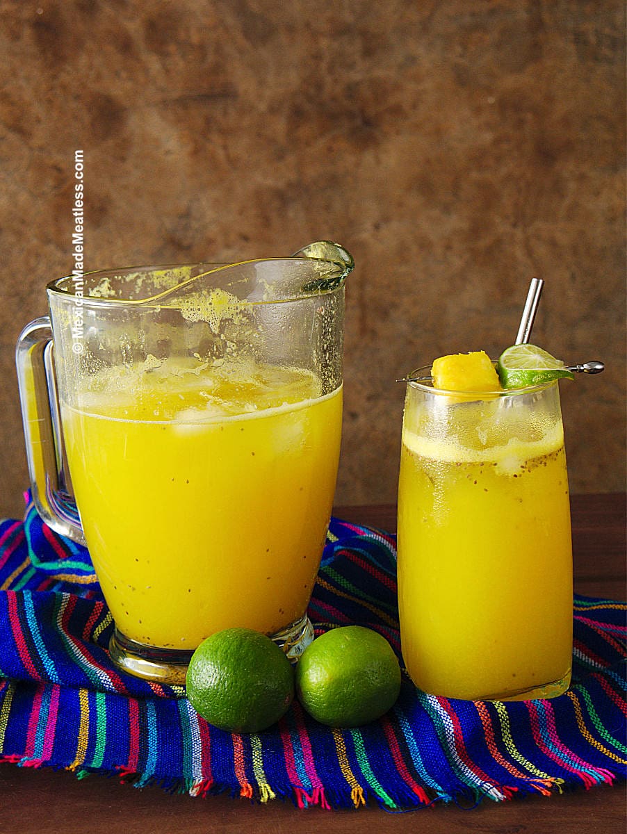 Easy Agua De Piña | Mexican Pineapple Agua Fresca | Mexican Made Meatless™