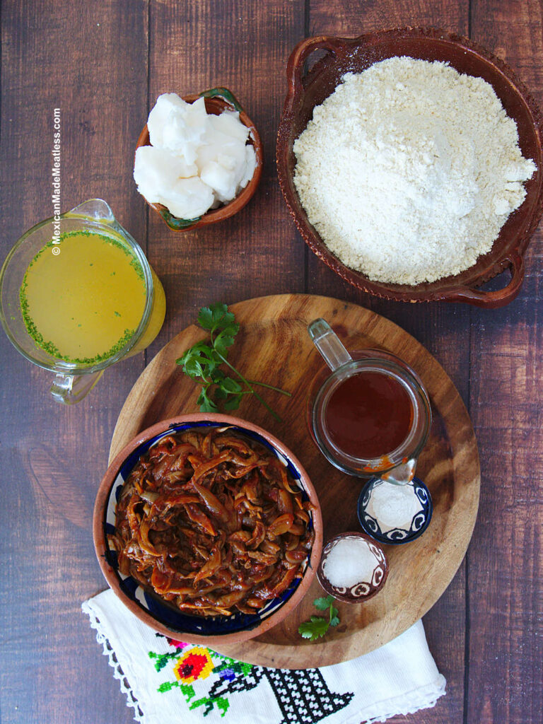 Ingredients for Vegan Red Chile Tamales