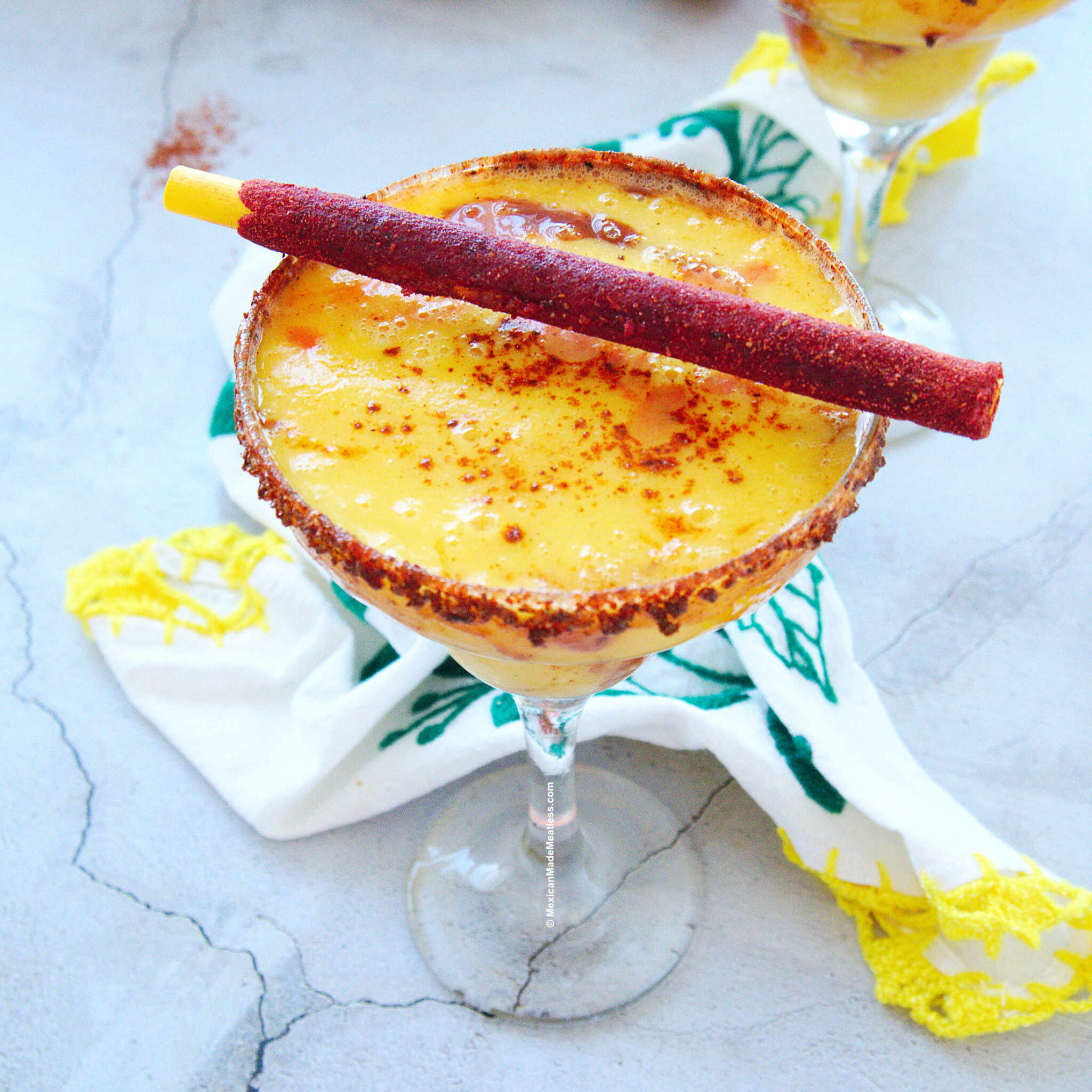 The BEST Mango Chamoy Margarita Recipe