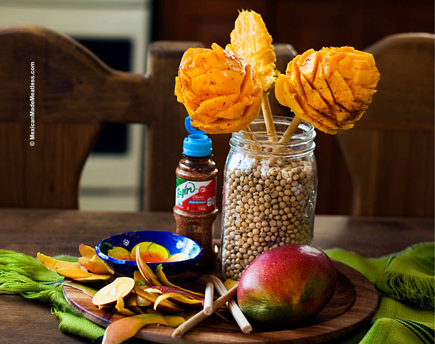 How to Make Mexican Mango on a Stick (Mango Flower)