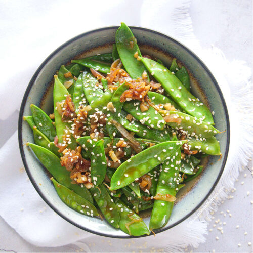 Quick Sauteed Snow Peas Recipe Made Spicy Mexican Made Meatless™