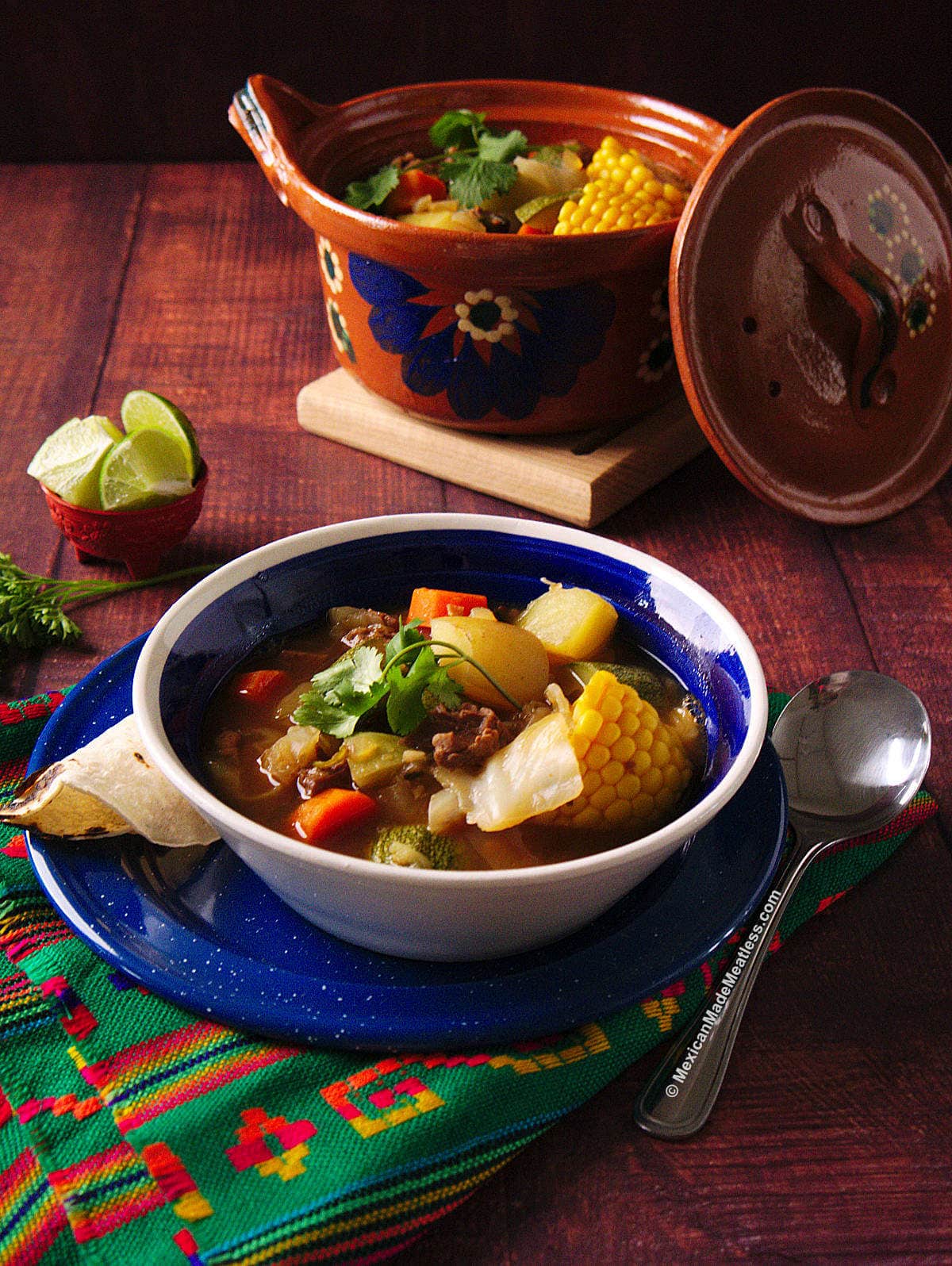 Delicious Vegan Caldo de Res (Mexican Beef Soup)