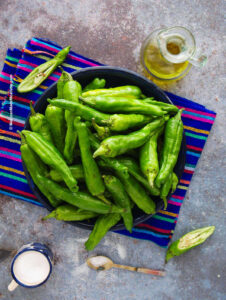 Easy Pan Roasted Shishito Peppers Recipe | Mexican Made Meatless™