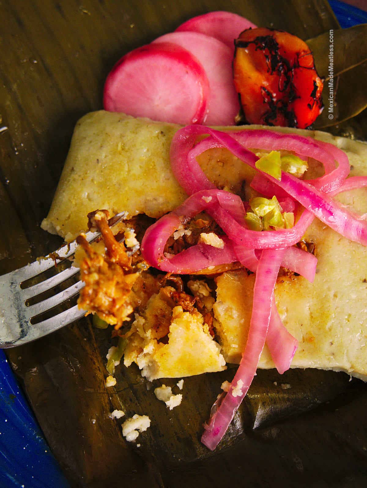 Banana Leaf Tamales Recipe With Cochinita Pibil Filling Mexican Made Meatless™