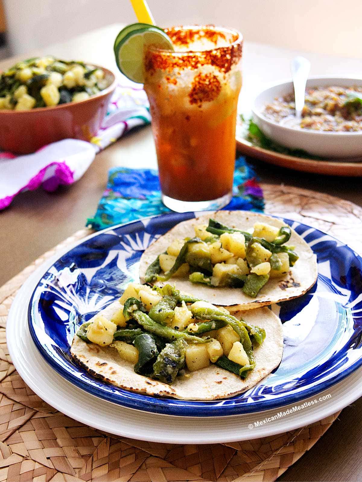 Papas Raja's BEST Papas Con Rajas Recipe (Mexican Potatoes With Roasted Poblano Peppers)