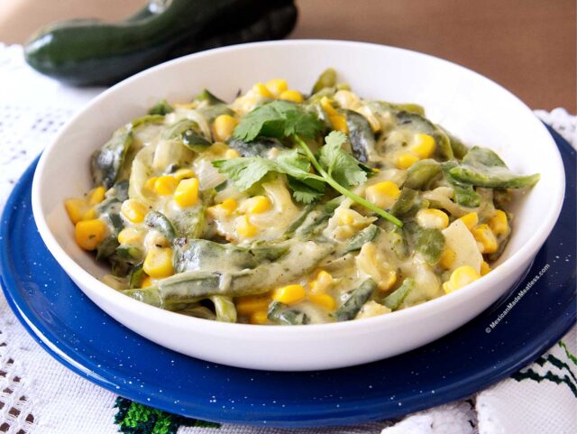 Creamy Dairy-Free Rajas Con Crema And Corn