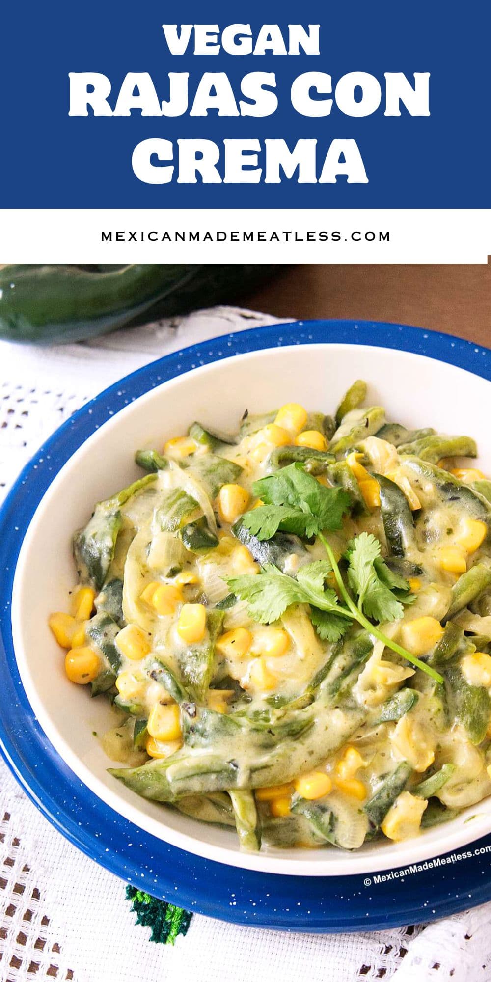 Creamy Dairy-Free Rajas Con Crema And Corn