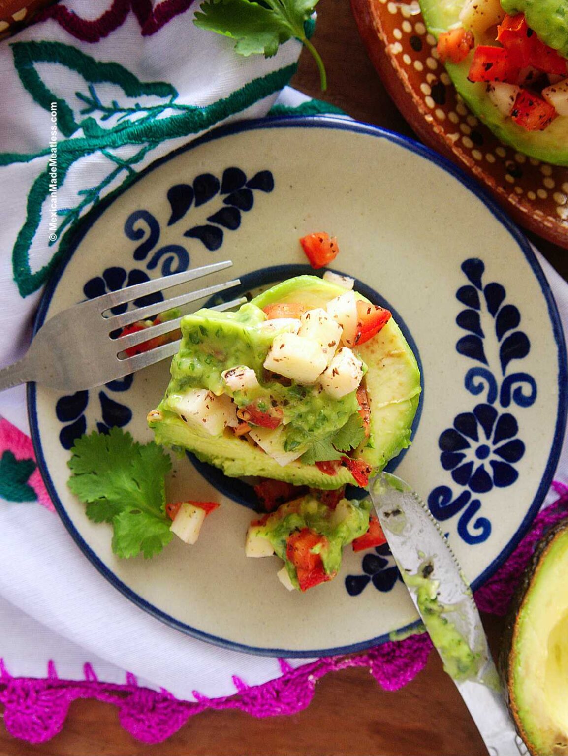 Vegan Stuffed Avocados (Aguacates Rellenos) | Mexican Made Meatless™