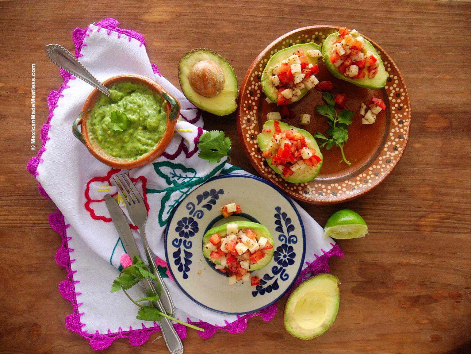 Vegan Stuffed Avocados (Aguacates Rellenos) | Mexican Made Meatless™