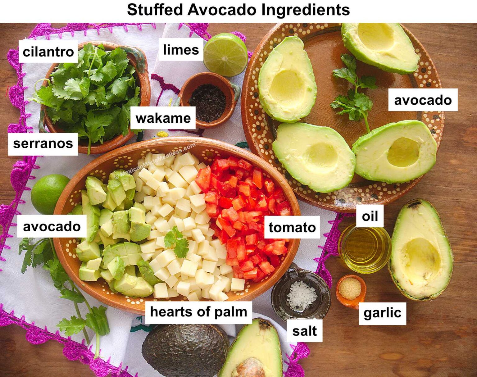 Vegan Stuffed Avocados (Aguacates Rellenos) | Mexican Made Meatless™